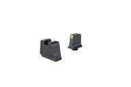 Trijicon upphöjda järnsikten för Glock Slim Frame med gul kontur och grönt tritium