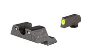 Trijicon HD XR nattsikteset med gul frontkontur och grön tritiumbelysning för Glock