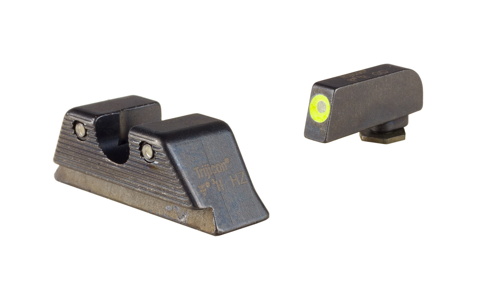 Trijicon HD XR nattsikten för Glock med gul frontkontur och grönt tritium