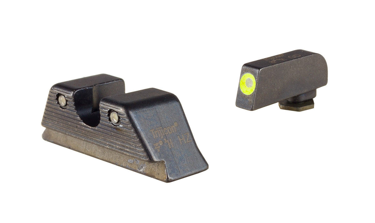 Trijicon HD XR nattsikten för Glock med gul frontkontur och grönt tritium