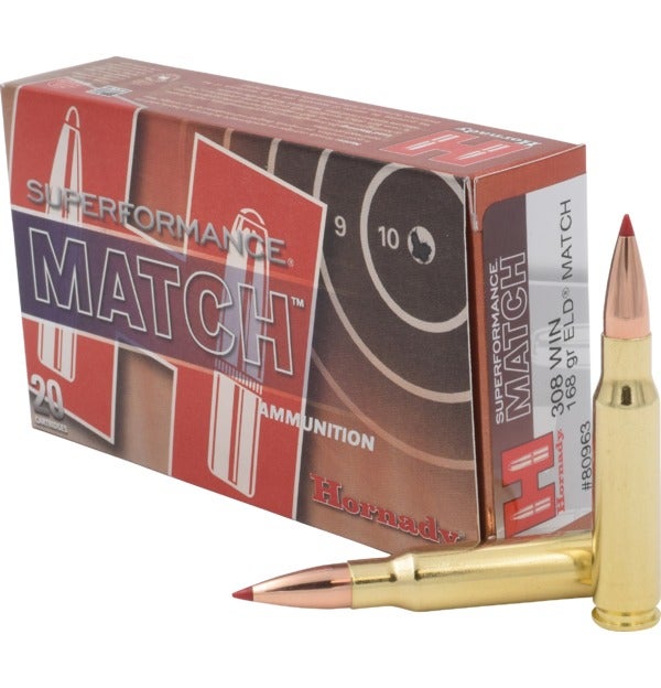Hornady - Superformance 308 Win 168 gr ELD Match - 20/Box