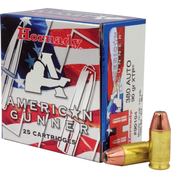 Hornady - American Gunner 380 Auto 90 gr XTP - 25/Box