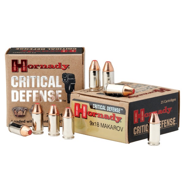 Hornady - Critical Defense 9X18 Mak 95 gr FTX CD - 25/Box