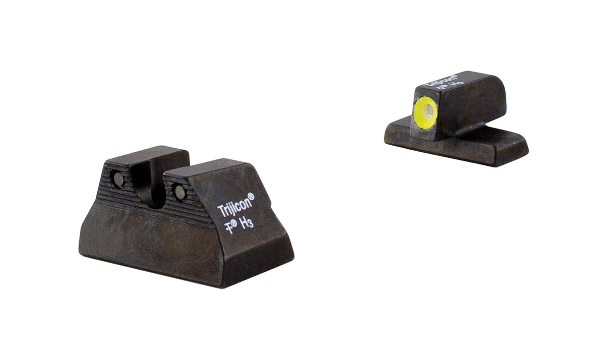 Trijicon HD nattsikten med gul frontkontur och grönt tritium för H&K USP Compact