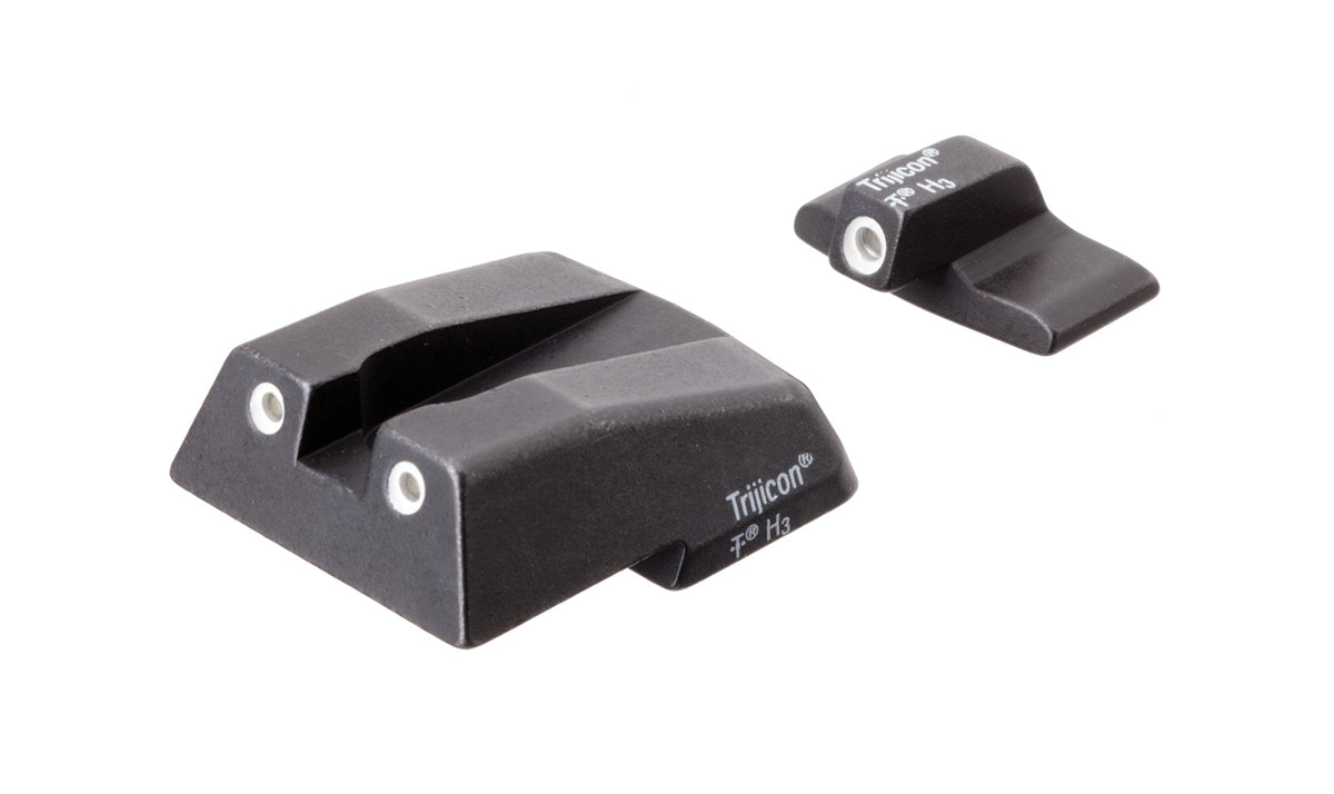Trijicon Bright & Tough nattsikten med vita konturer och gröna tritiumlampor för H&K
