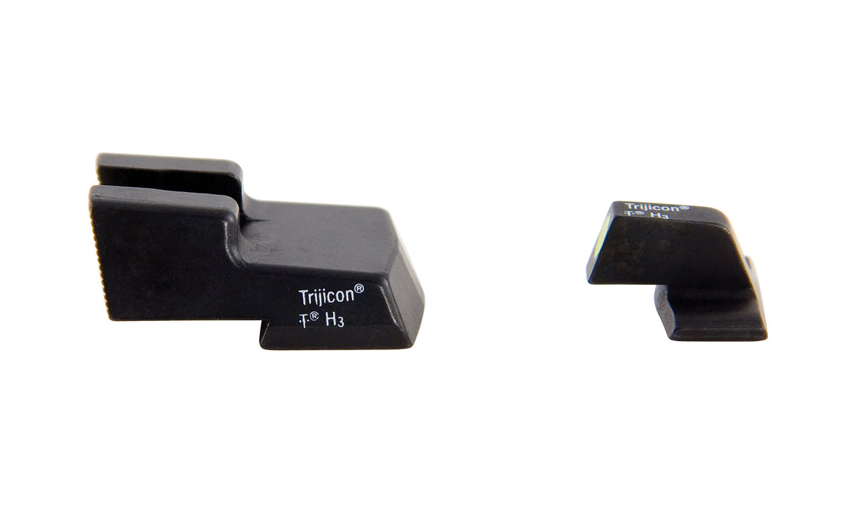Trijicon HD Night Sights med gul frontkontur och grönt tritium för H&K – bild 2