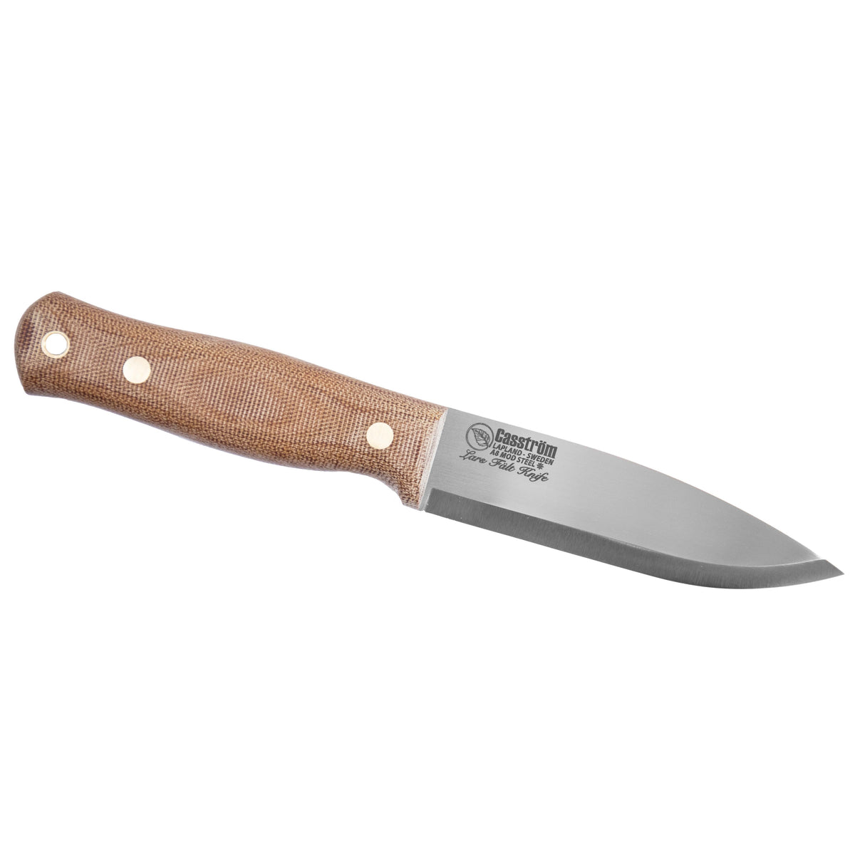 Casström Lars Fält kniv Canvas Micarta & A8 Mod, slida i Kydex – bild 2
