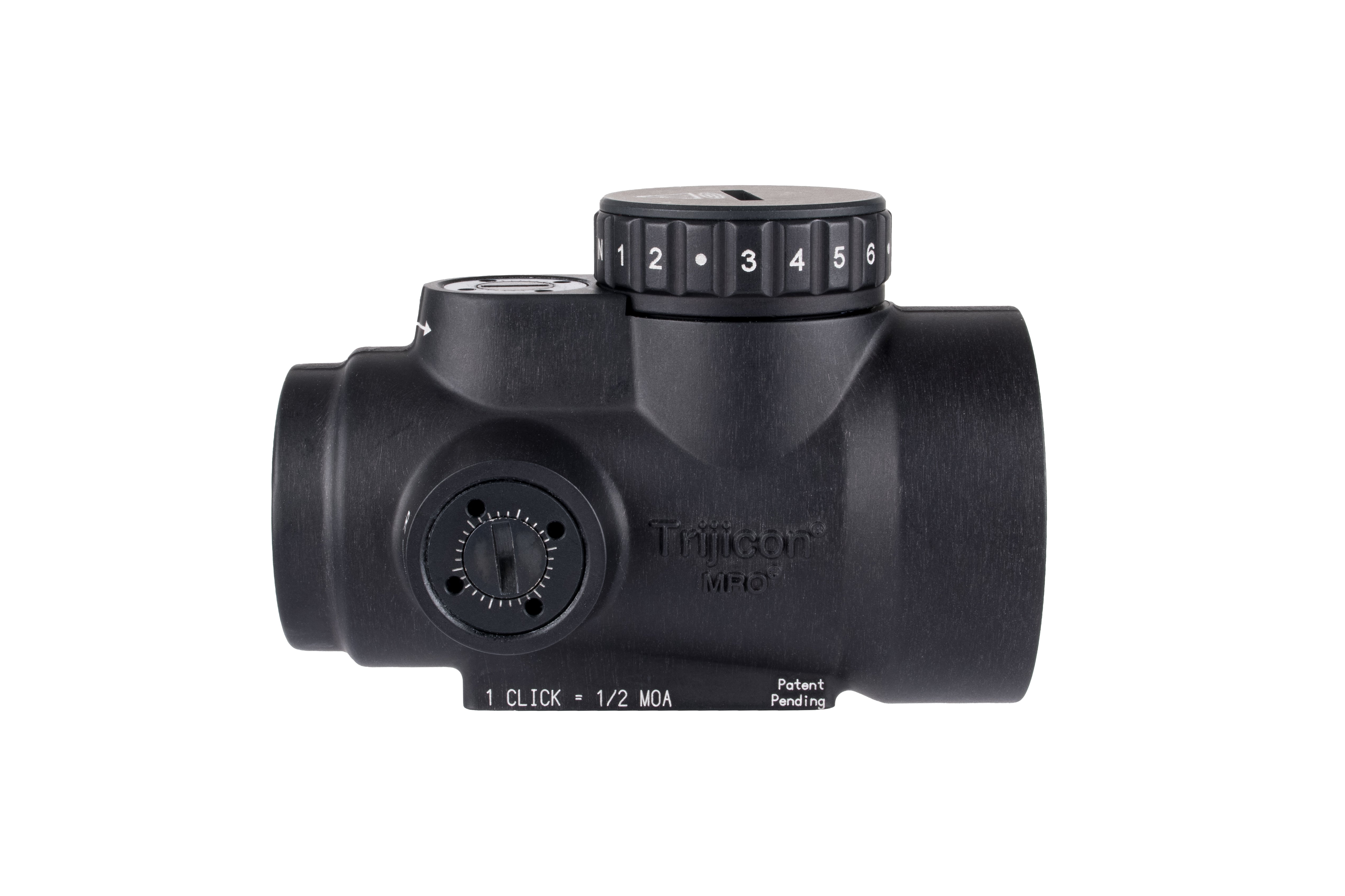 Trijicon MRO SD 1x25 rödpunktsikte med 2,0 MOA röd punkt, matt svart och utan montage – bild 5