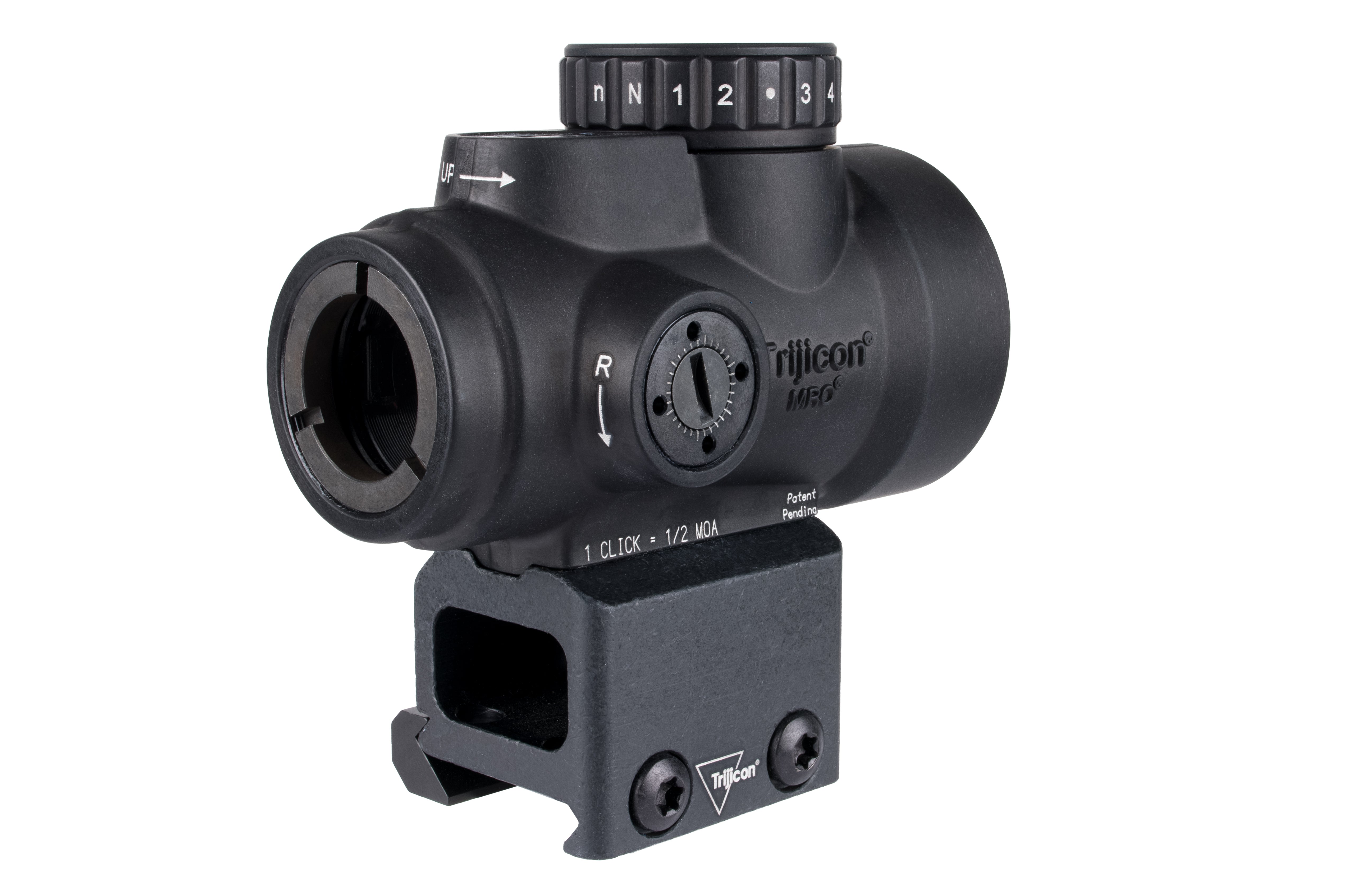Trijicon MRO SD rödpunktsikte med röd 2,0 MOA-punkt och Lower 1/3 co-witness-montage – bild 4