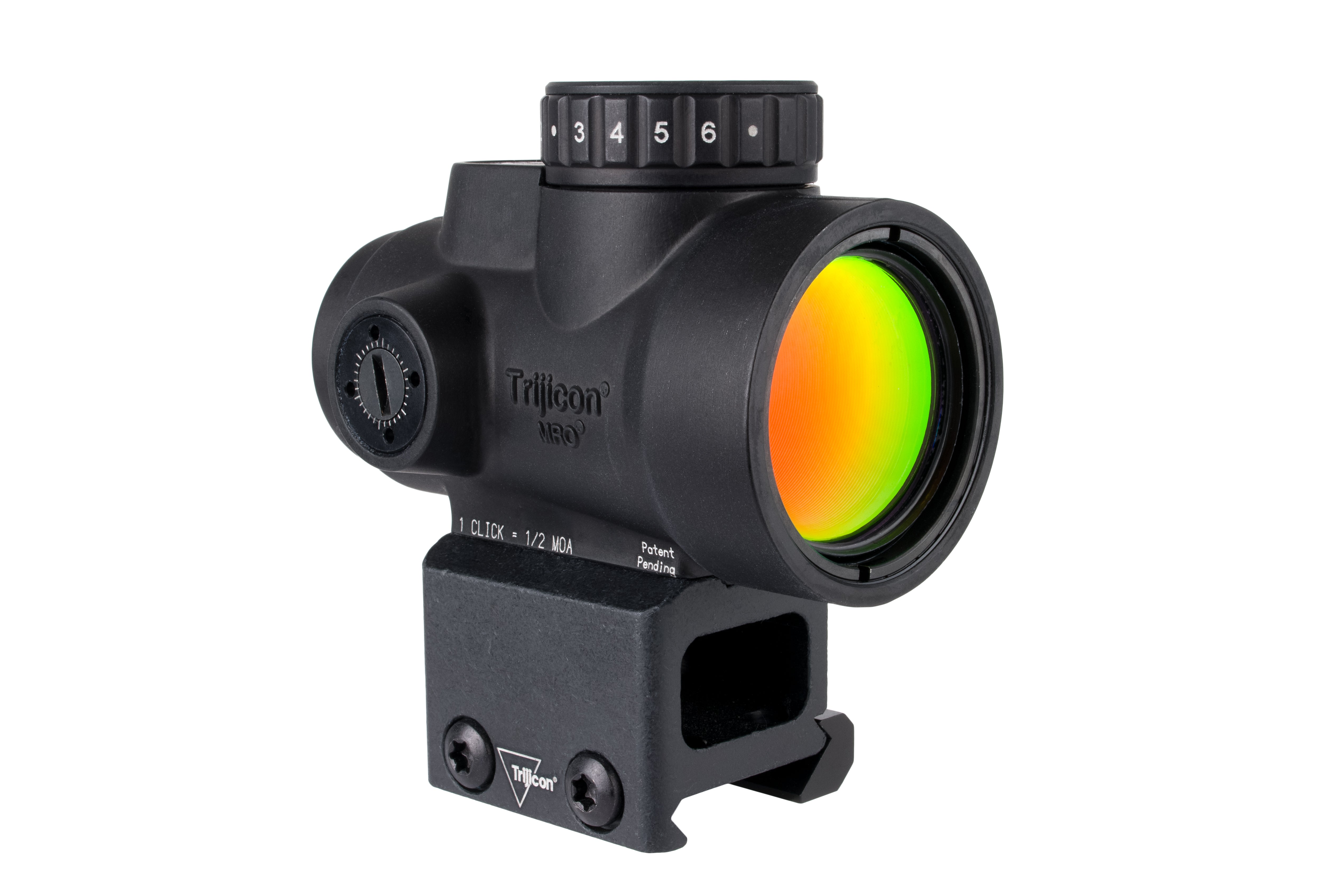 Trijicon MRO SD rödpunktsikte med röd 2,0 MOA-punkt och Lower 1/3 co-witness-montage – bild 6