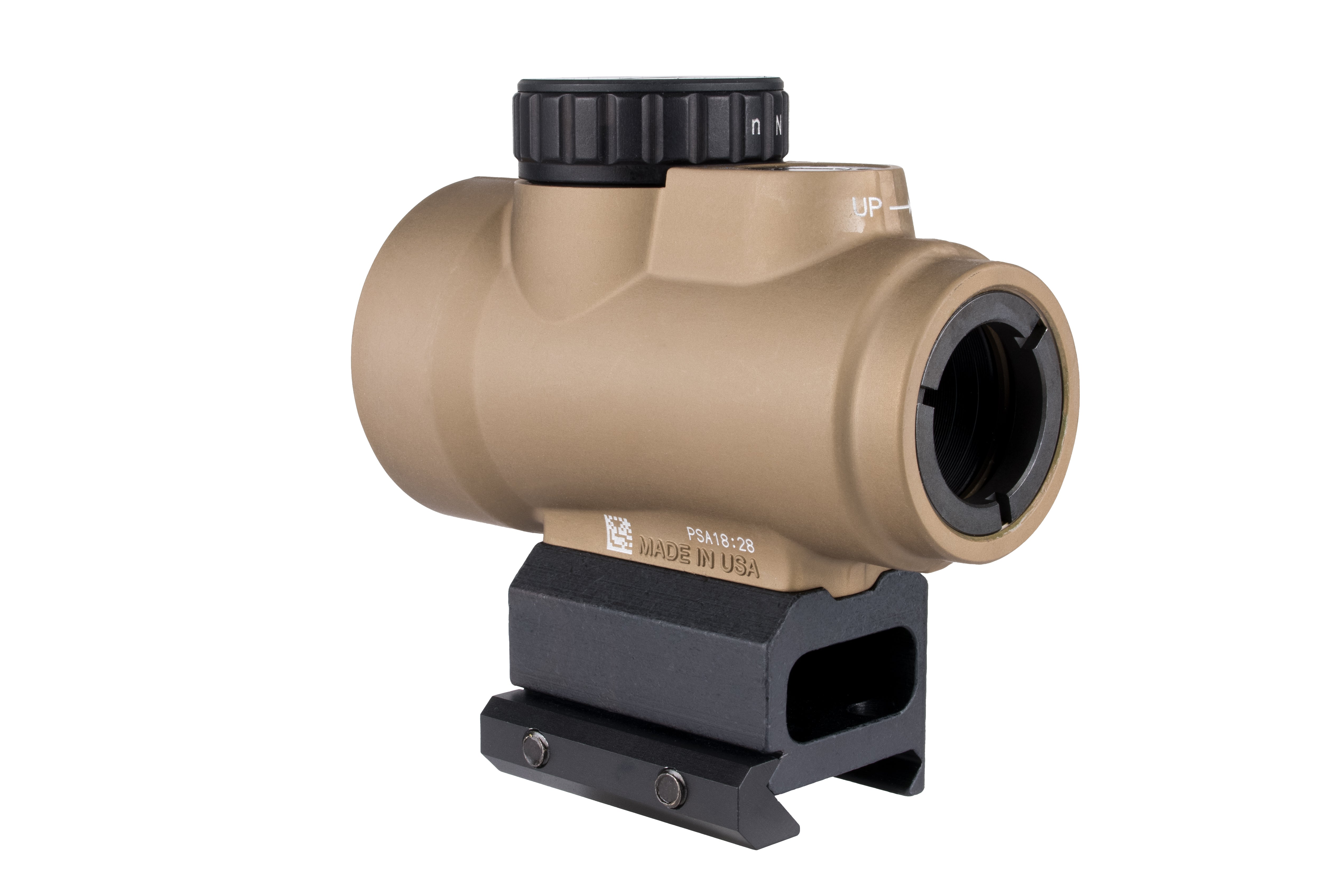 Trijicon MRO SD 1x25 rödpunktsikte med 2,0 MOA röd punkt, Coyote Brown-finish och full co-witness-fäste – bild 3