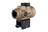 Trijicon MRO SD 1x25 rödpunktsikte i Coyote Brown med 2,0 MOA röd punkt och Lower 1/3 co-witness-montage – bild 4