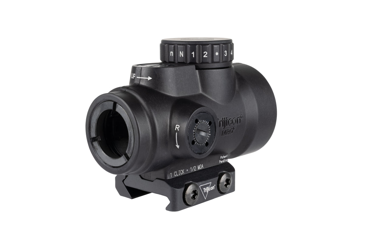 Trijicon MRO SD 1x25 rödpunktsikte med grön 2,0 MOA-punkt och Low Mount – bild 4