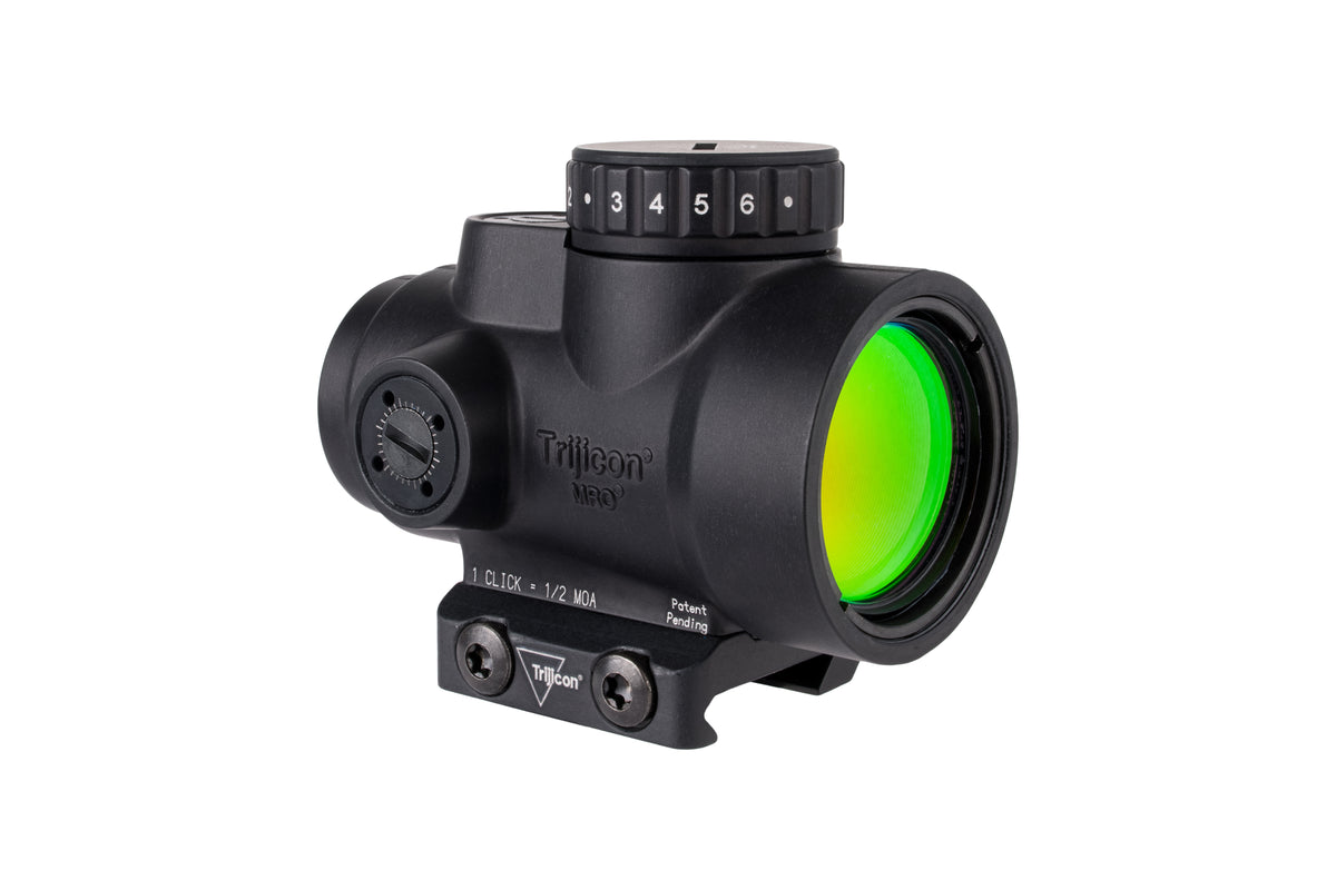 Trijicon MRO SD 1x25 rödpunktsikte med grön 2,0 MOA-punkt och Low Mount – bild 6