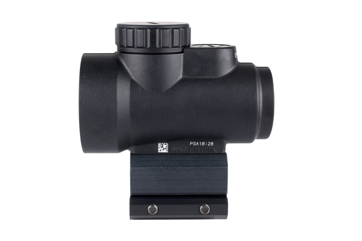 Trijicon MRO SD 1x25 rödpunktsikte med grön 2,0 MOA-punkt och Full Co-Witness-montage – bild 2