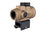 Trijicon MRO SD 1x25 rödpunktsikte med grön 2,0 MOA-punkt, Coyote Brown-finish och Full Co-Witness-montage – bild 4