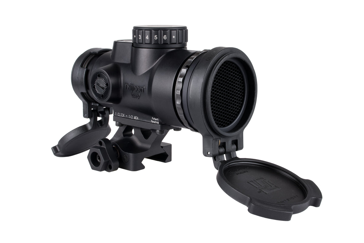 Trijicon MRO SD Patrol rödpunktsikte med 2,0 MOA röd punkt och Full Co-Witness snabbfäste – bild 4