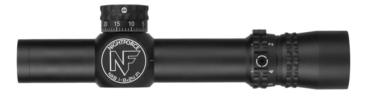 Nightforce Kikarsikte NX8 1-8x24 F1, 0,5 MOA, FC-MOA, ZeroStop, PTL, belyst – bild 4