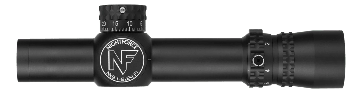 Nightforce Kikarsikte NX8 1-8x24 F1, 0,5 MOA, FC-MOA, ZeroStop, PTL, belyst – bild 4