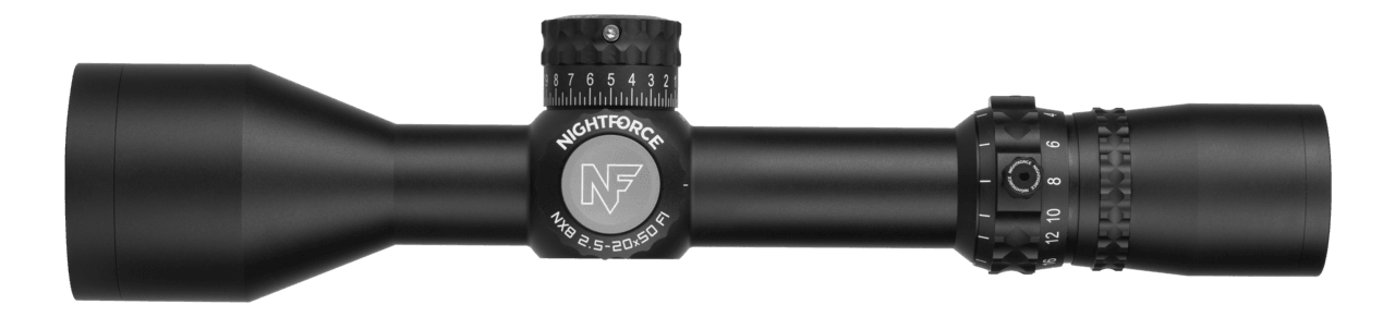Nightforce Kikarsikte NX8 2,5-20x50 F1, 0,1 MRAD, MIL-XT, DigIllum, PTL – bild 4