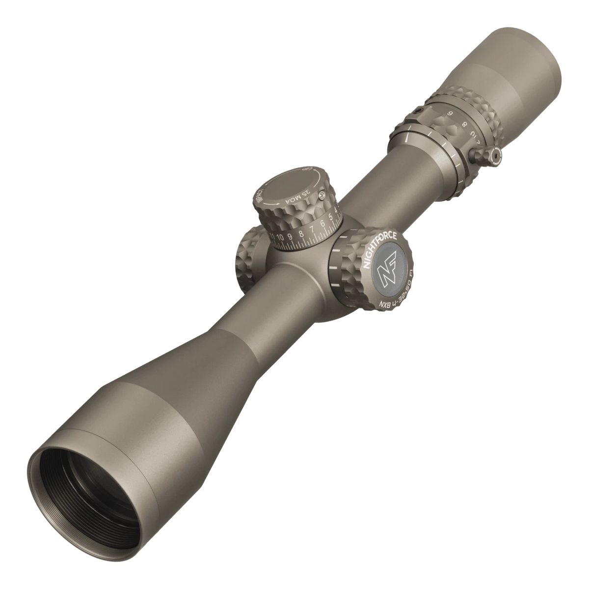Nightforce Kikarsikte NX8 4-32x50 F1 0,1 MRAD MIL-XT belyst Dark Earth