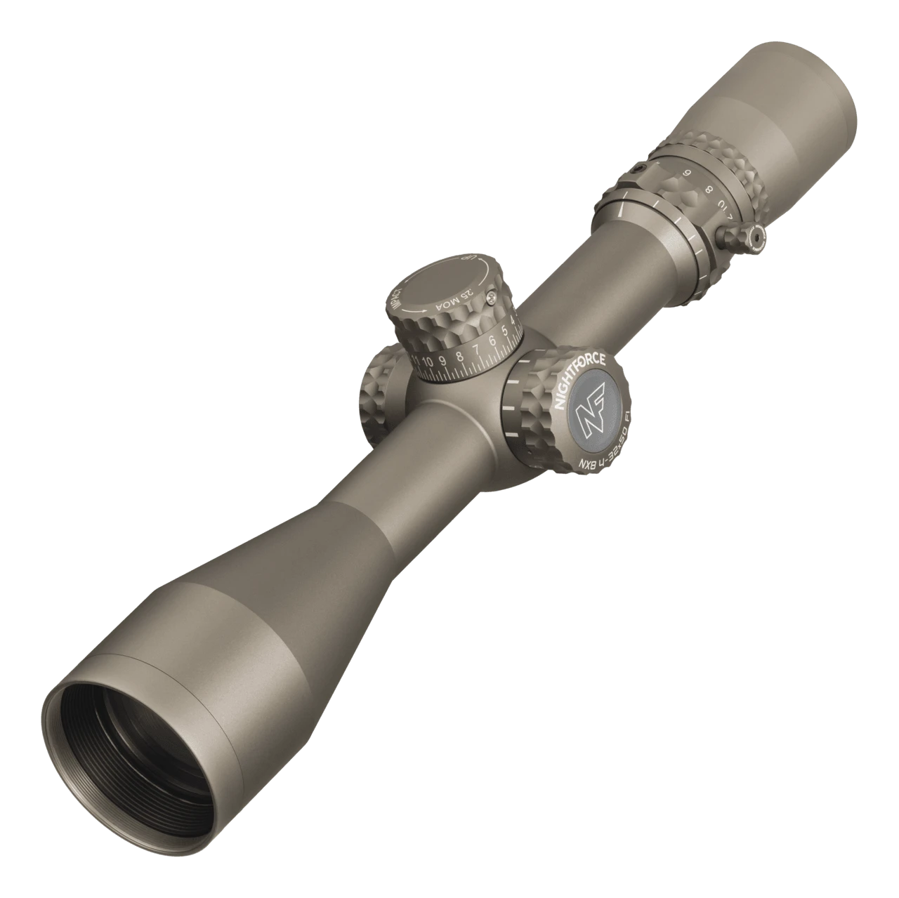 Nightforce Kikarsikte NX8 4-32x50 F1 0,1 MRAD TREMOR3 belyst Dark Earth
