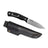 Casström No.10 SFK kniv Svart micarta & rostfritt stål, slida i läder
