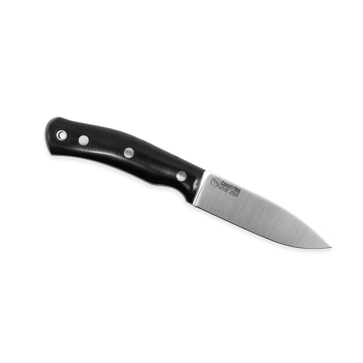Casström No.10 SFK kniv Svart micarta & rostfritt stål, slida i Kydex – bild 2