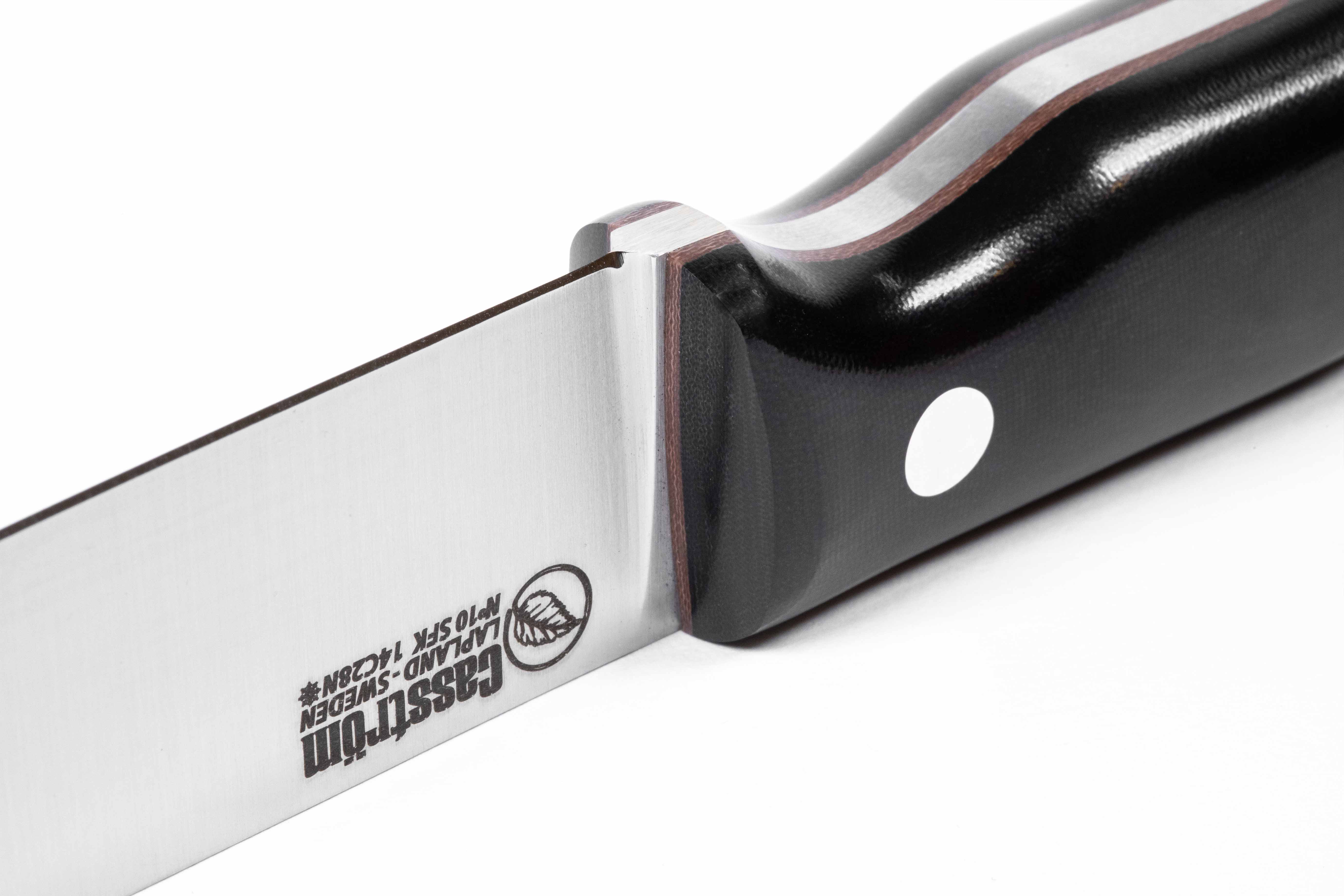 Casström No.10 SFK kniv Svart micarta & rostfritt stål, slida i Kydex – bild 5