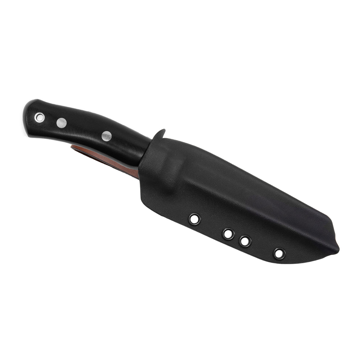 Casström No.10 SFK kniv Svart micarta & rostfritt stål, slida i Kydex – bild 3
