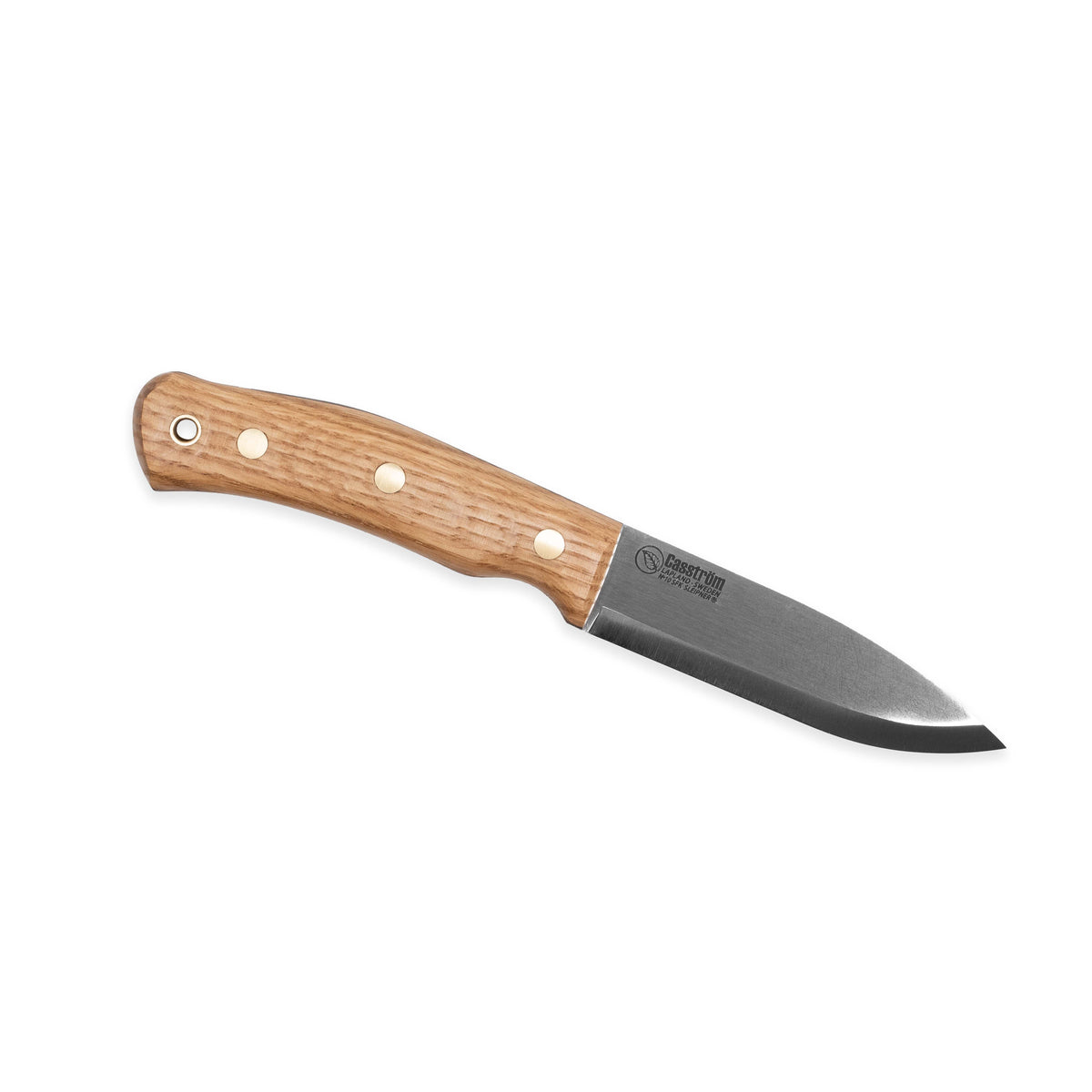 Casström No.10 SFK kniv Ek & verktygsstål, slida i läder – bild 2