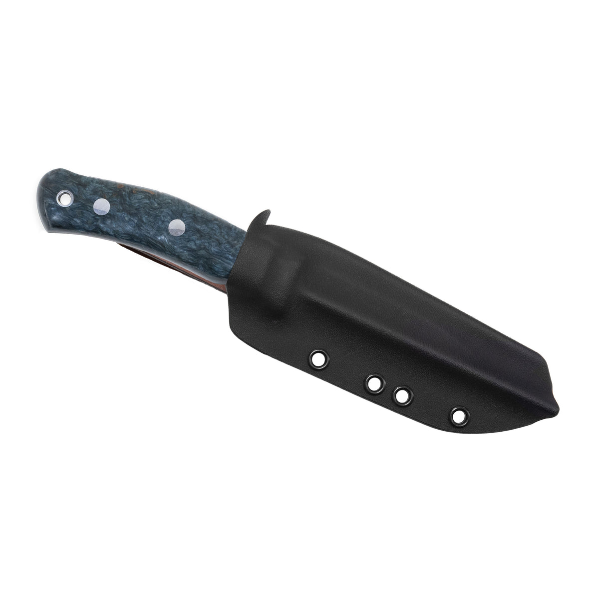 Casström No.10 SFK kniv Stabiliserad blå masurbjörk & rostfritt stål, slida i Kydex – bild 3