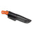 Casström No.10 SFK kniv Orange G10 & rostfritt stål, flatslipad, slida i läder – bild 3