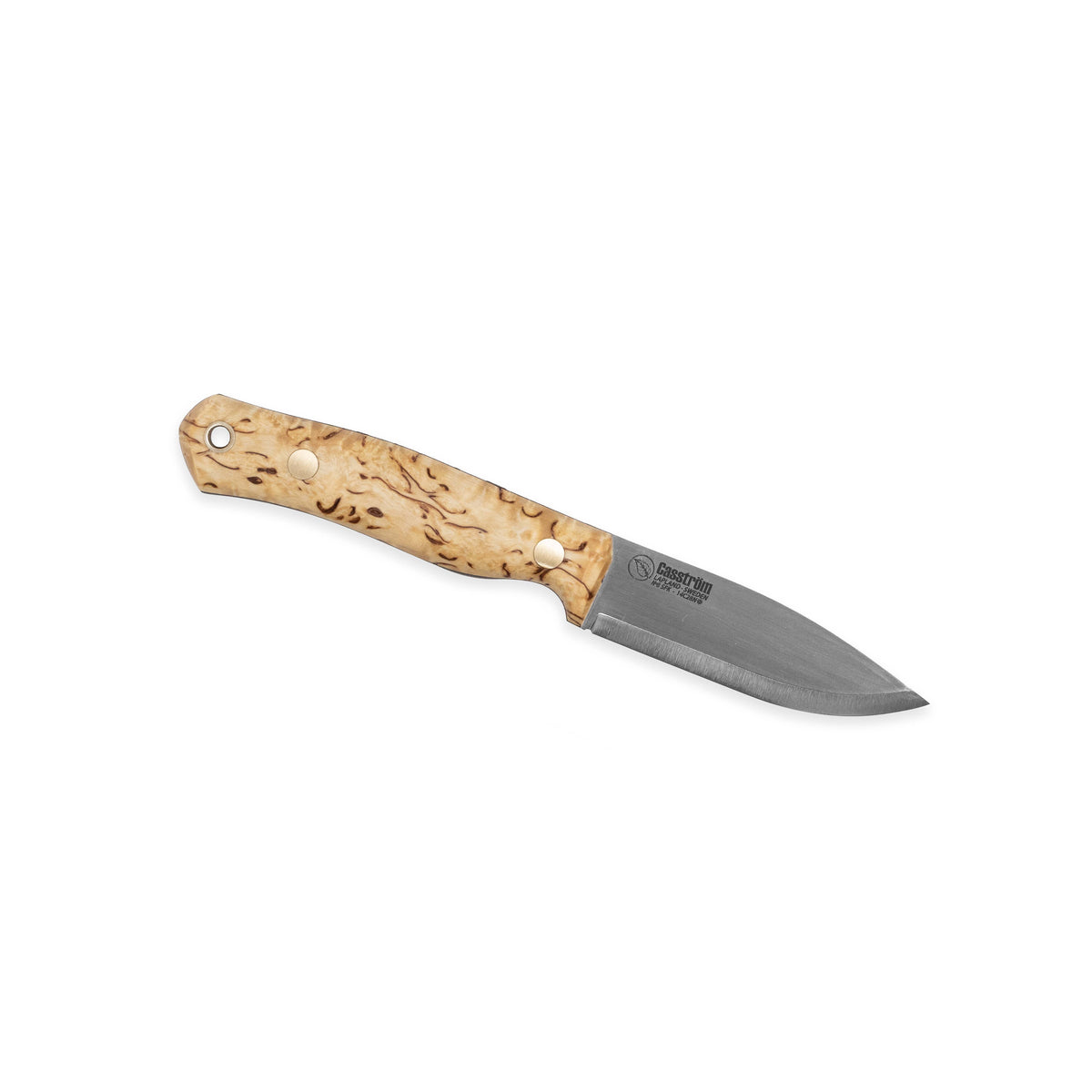 Casström No.8 SFK kniv Masurbjörk, slida i läder – bild 2
