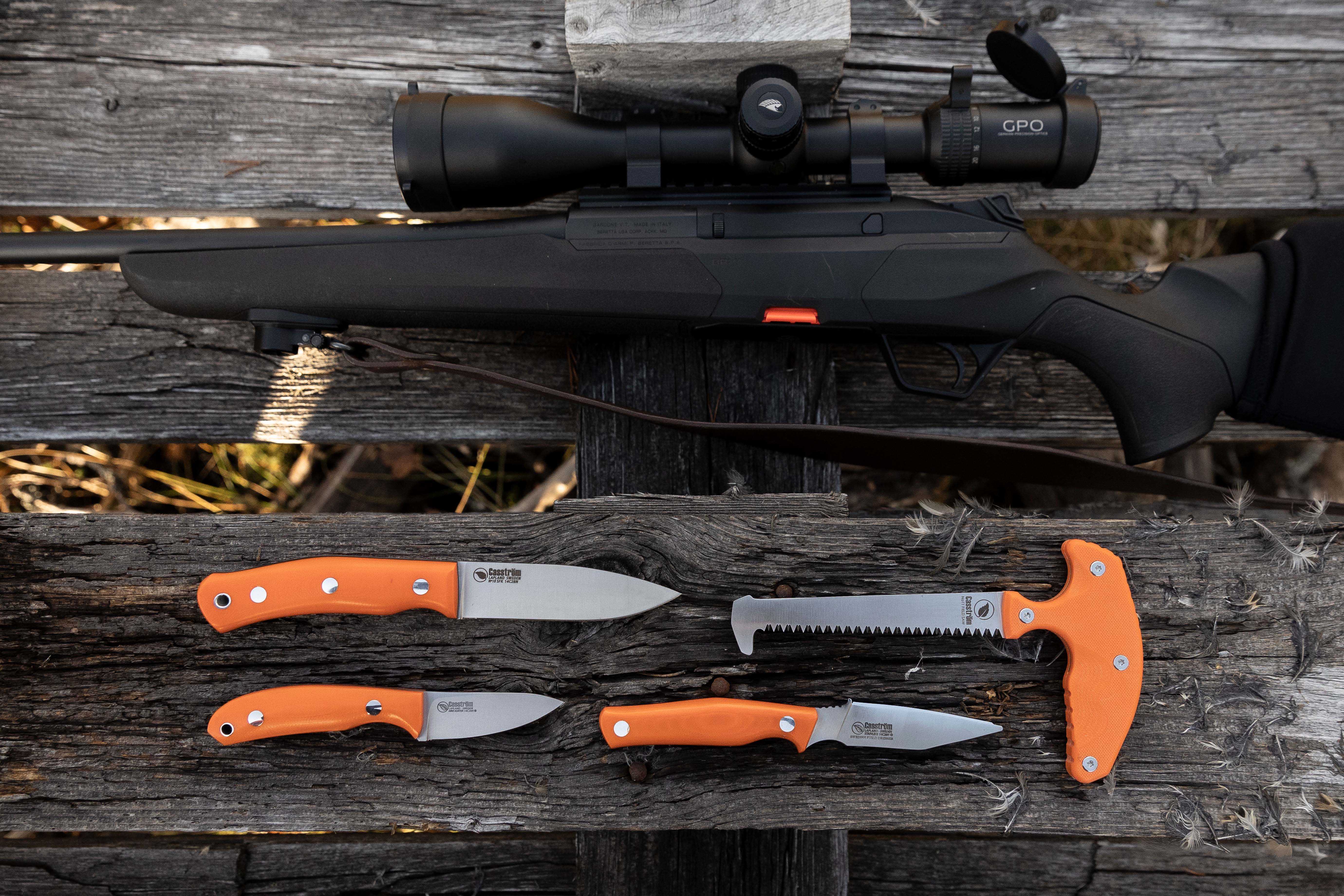 Casström No.10 SFK kniv Orange G10 & rostfritt stål, slida i Kydex – bild 6