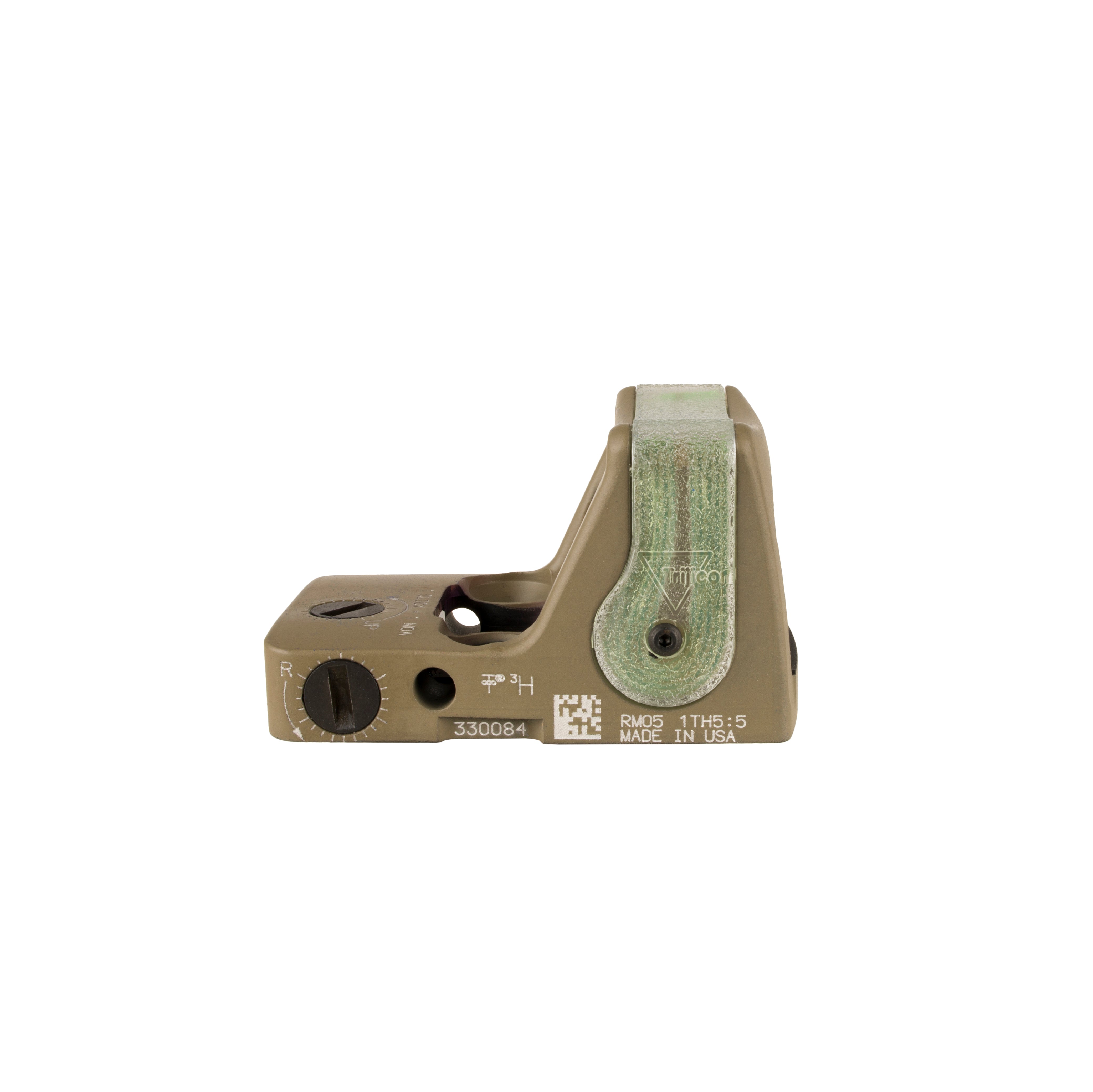 Trijicon RMR RM05 rödpunktsikte med grön 9,0 MOA-punkt och FDE-finish – bild 6