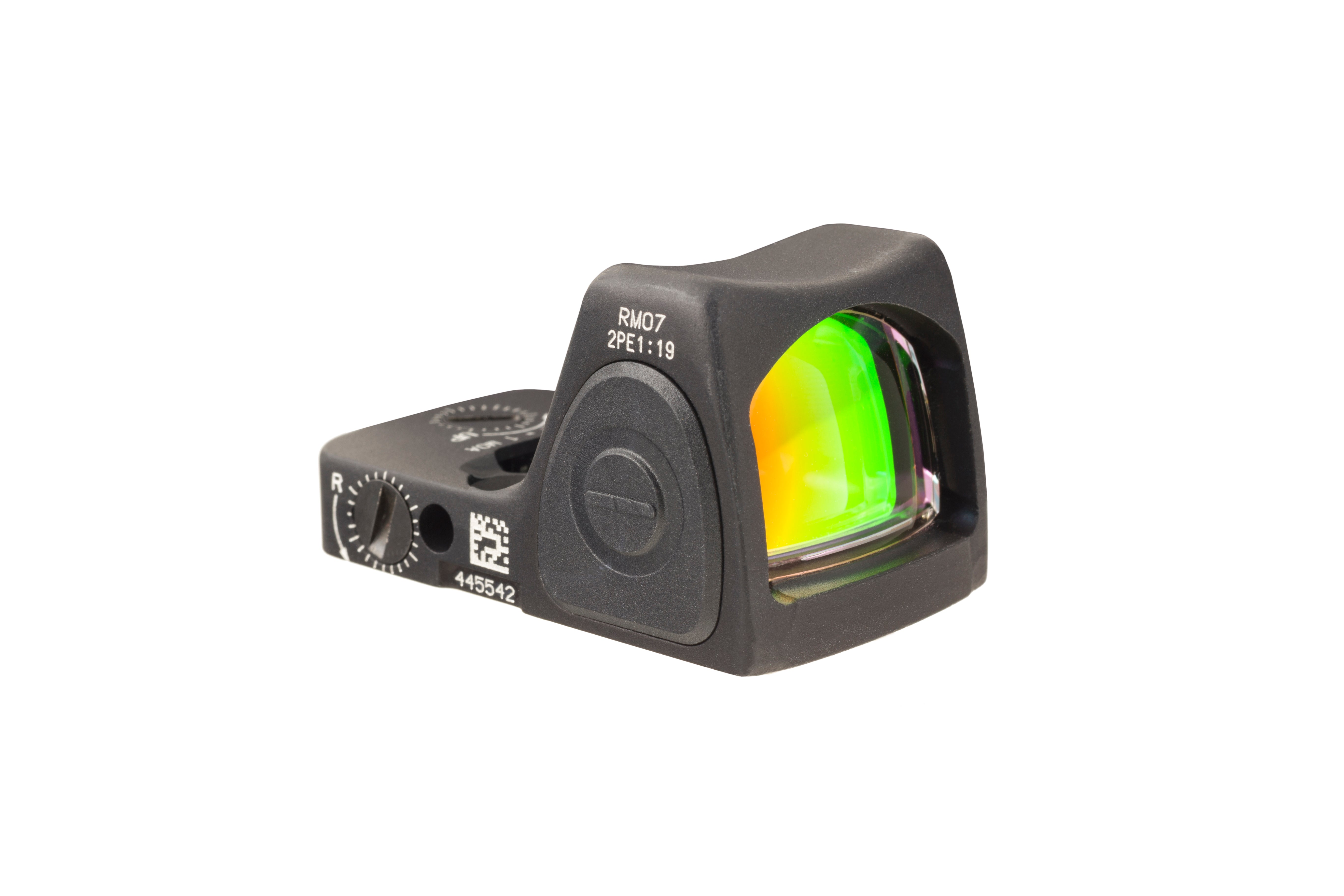 Trijicon RMR Type 2 RM07 Dual Defense Kit med röd 6,5 MOA-punkt och svarta höga Glock-riktmedel med gröna lampor – bild 8