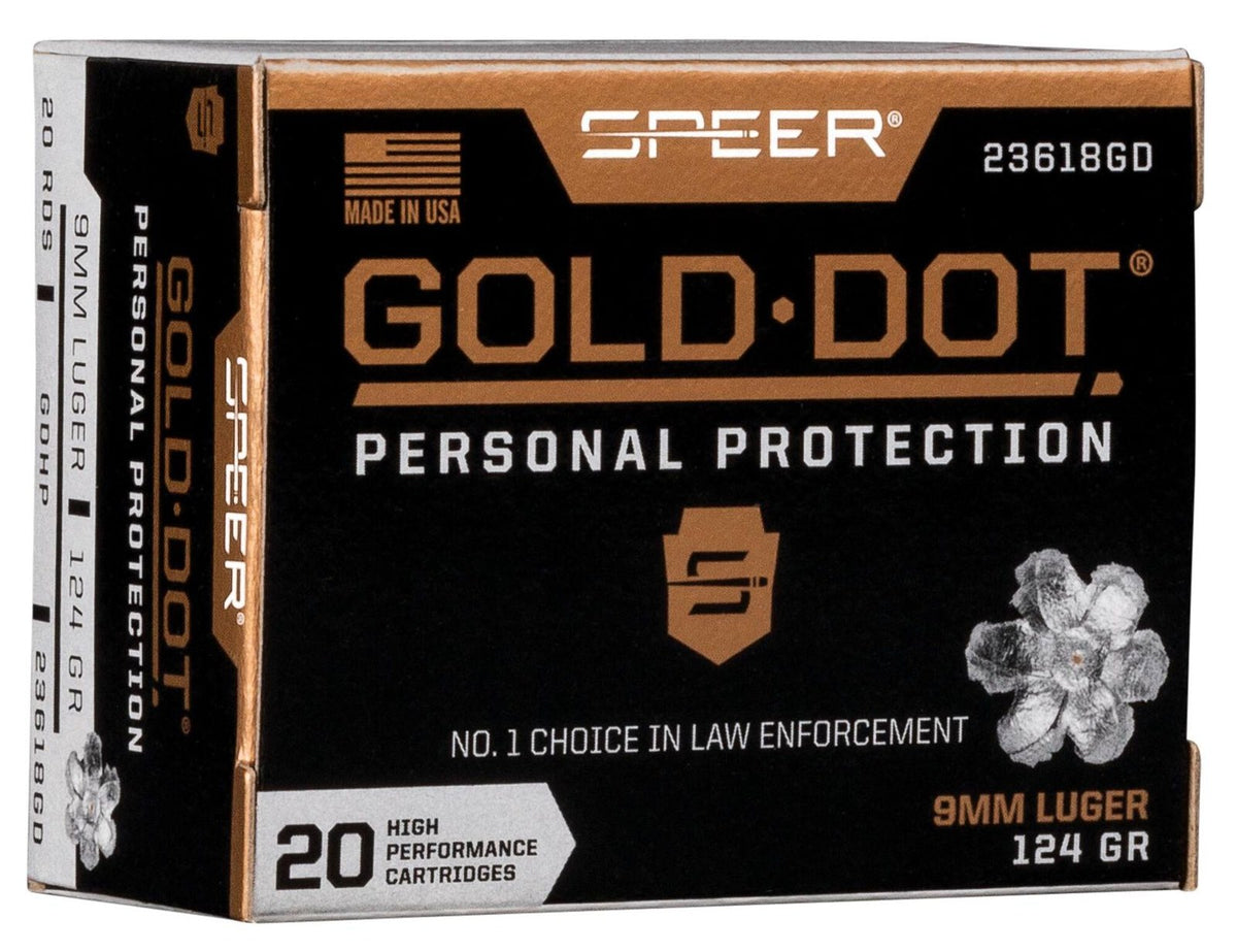 Speer - 9mm Luger - Gold Dot Personal Protection - 124 gr - GDHP - 20/Box