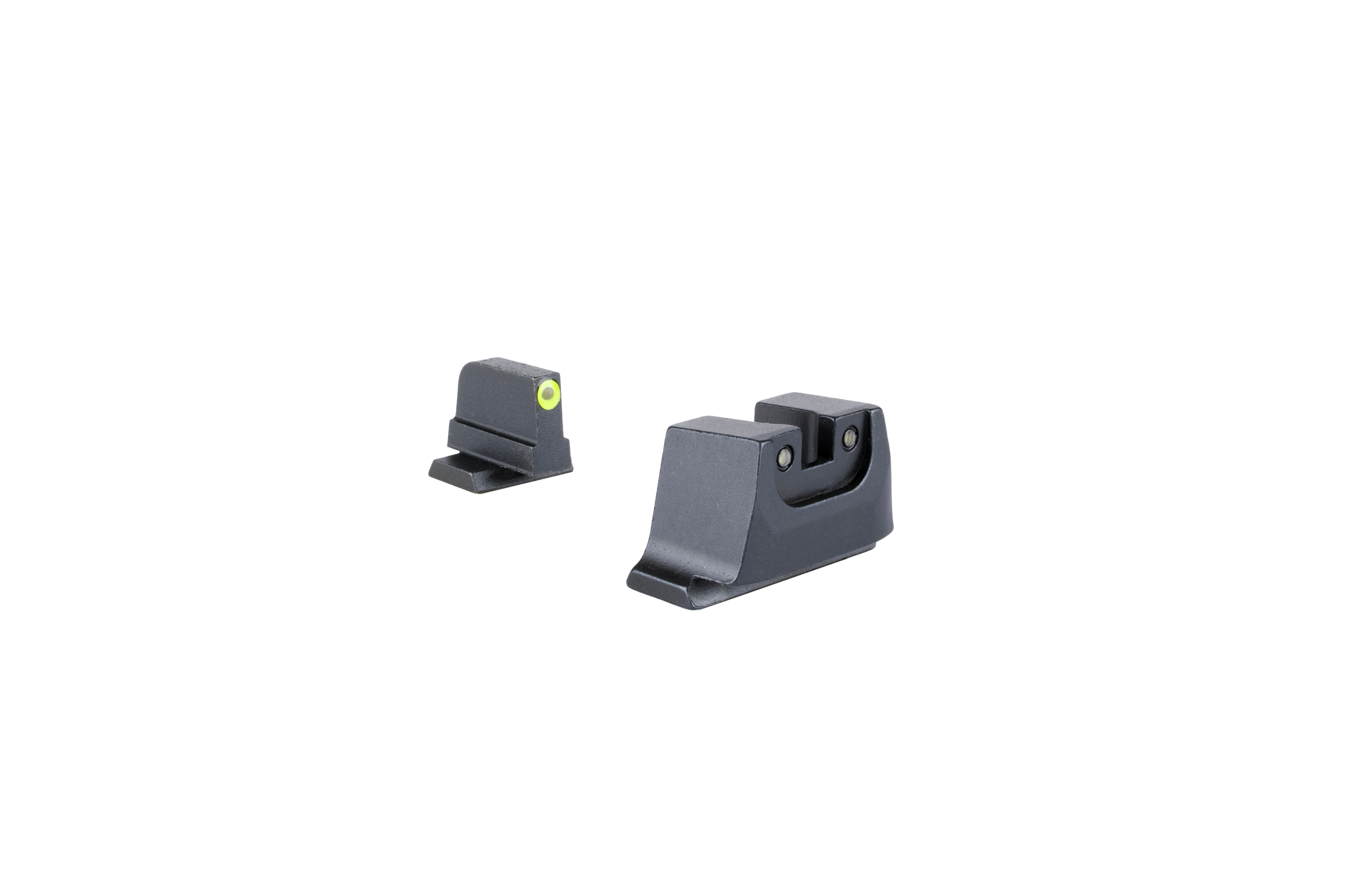 Trijicon upphöjda järnsikten för Smith & Wesson M&P med gul frontkontur och grönt tritium – bild 3