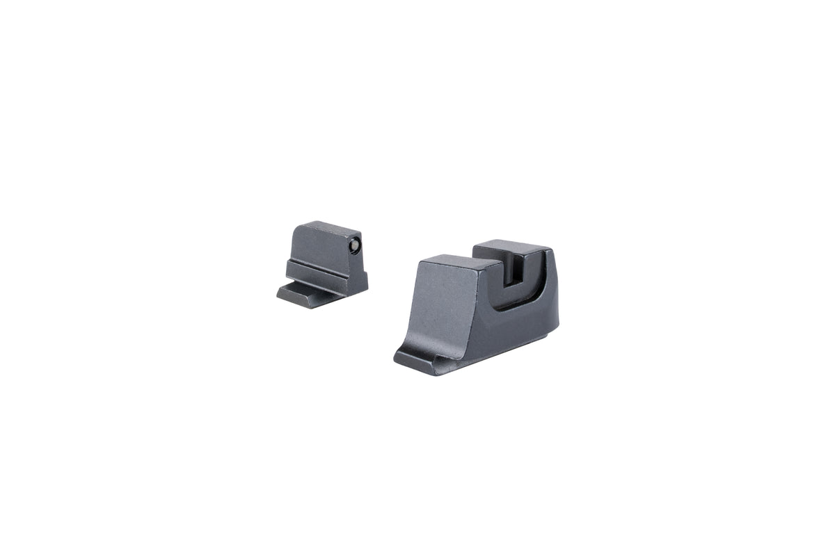 Trijicon Suppressor/Optic Height Sights med svart kontur och grönt tritium i kornet för Smith & Wesson M&P – bild 3