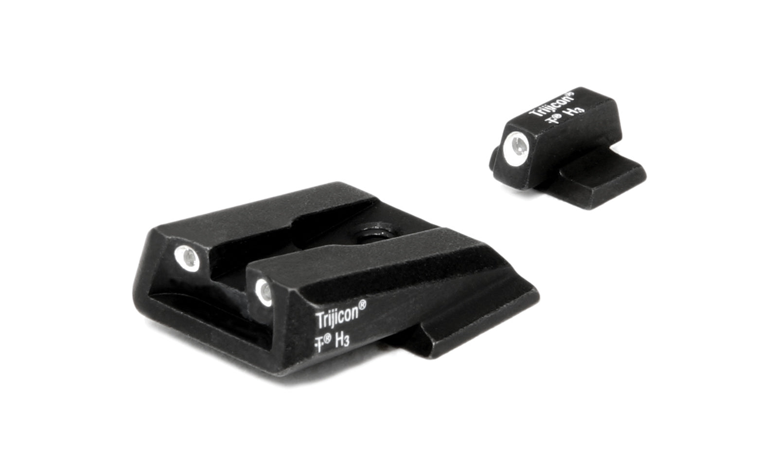Trijicon Bright & Tough nattsikten med vita ringar och gröna tritiumlampor
