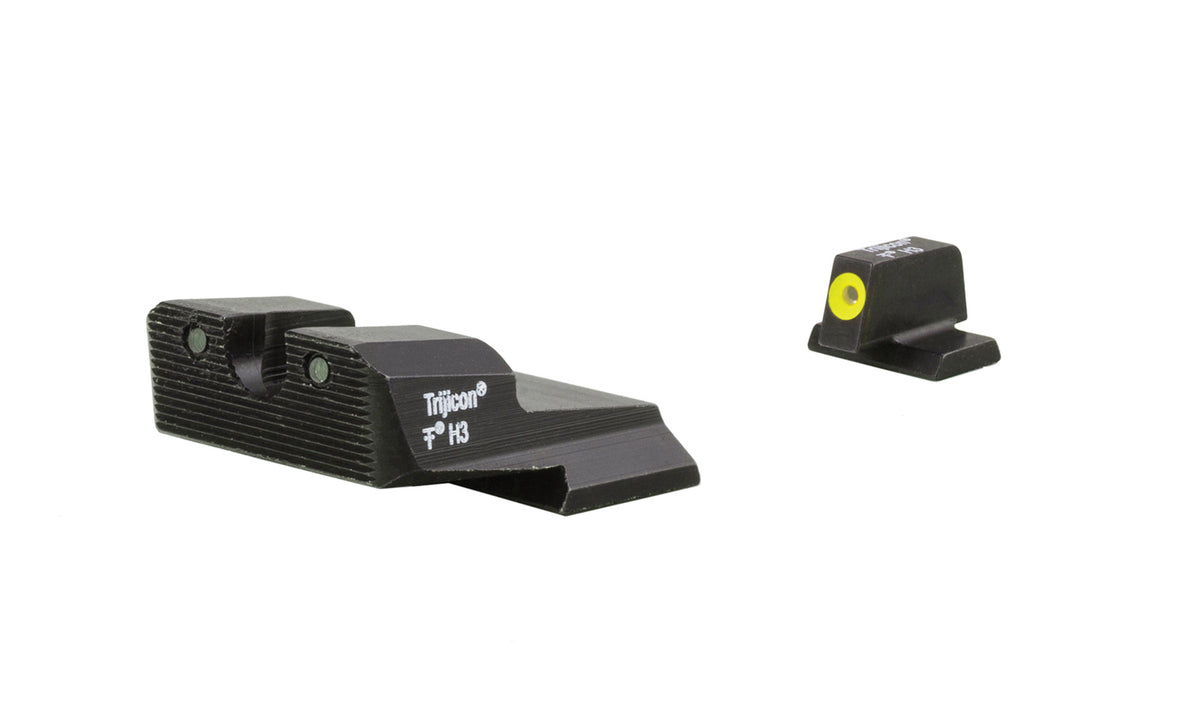 Trijicon HD XR-nattsikteset med gul frontkontur och grönt tritium