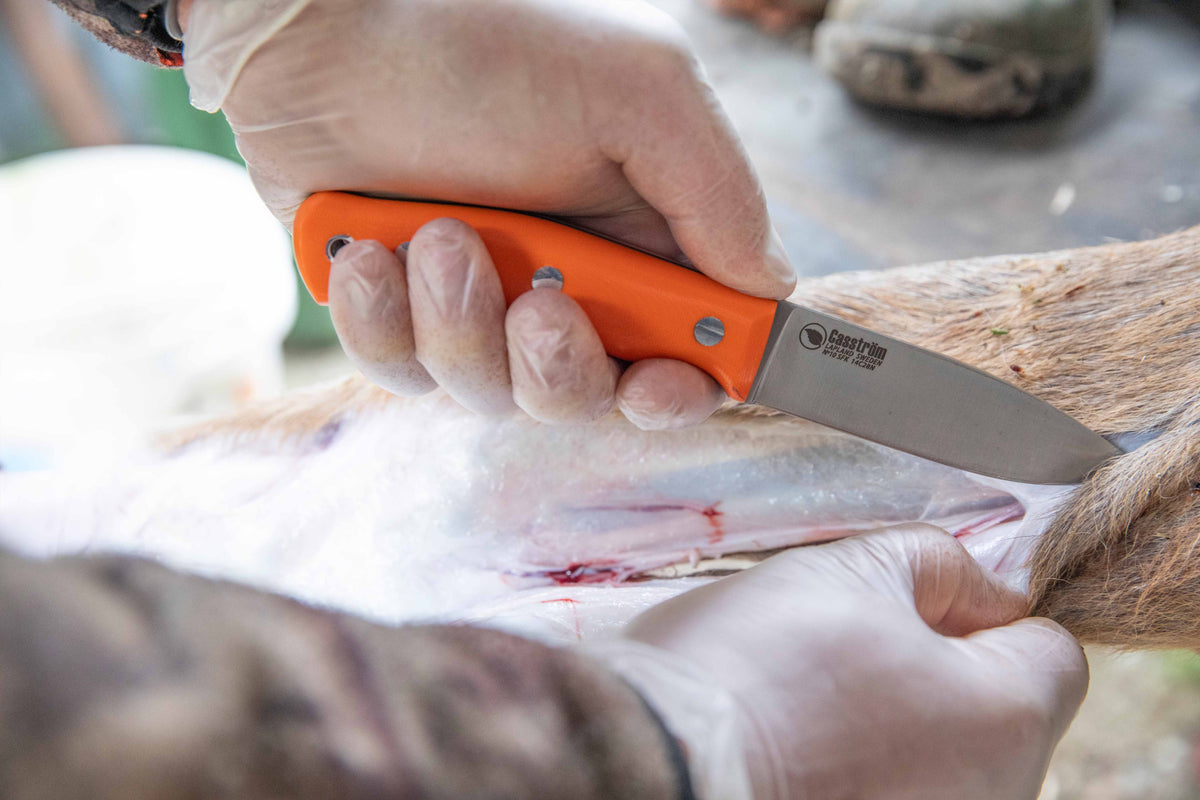 Casström No.10 SFK kniv Orange G10 & rostfritt stål, slida i Kydex – bild 5