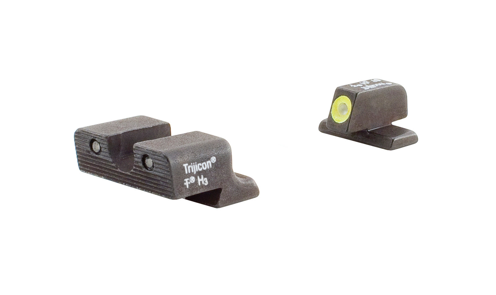 Trijicon HD SP101Y nattsikten med gul frontkontur och gröna tritiumlampor