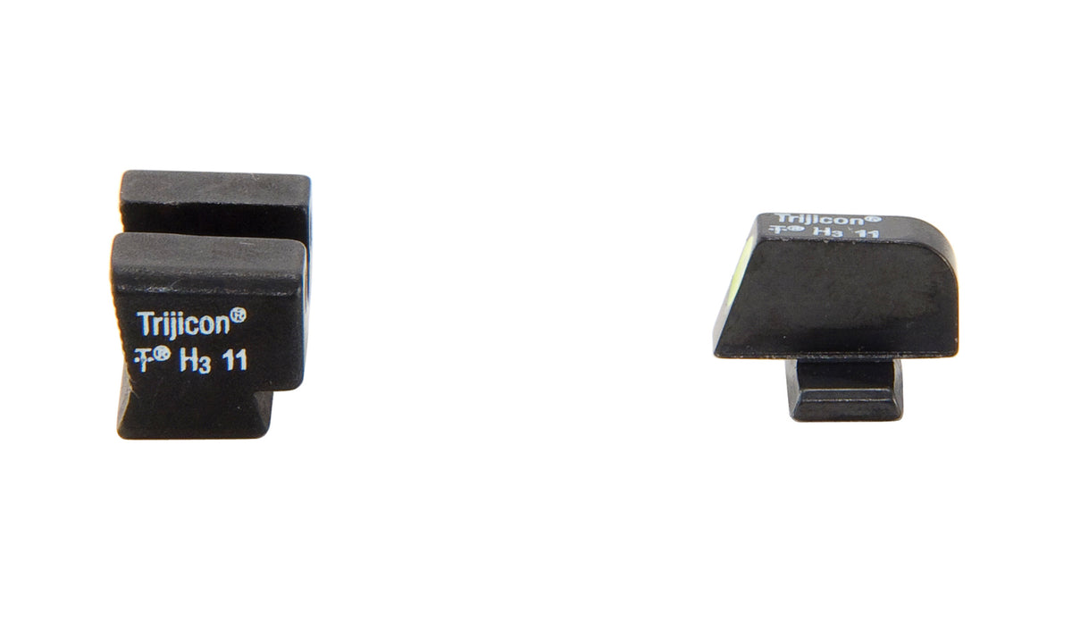 Trijicon HD SP102 nattsikteset med gul frontkontur och grönt tritium för Springfield XD-S och XD-E – bild 2