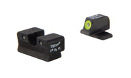 Trijicon HD SP102 nattsikteset med gul frontkontur och grönt tritium för Springfield XD-S och XD-E