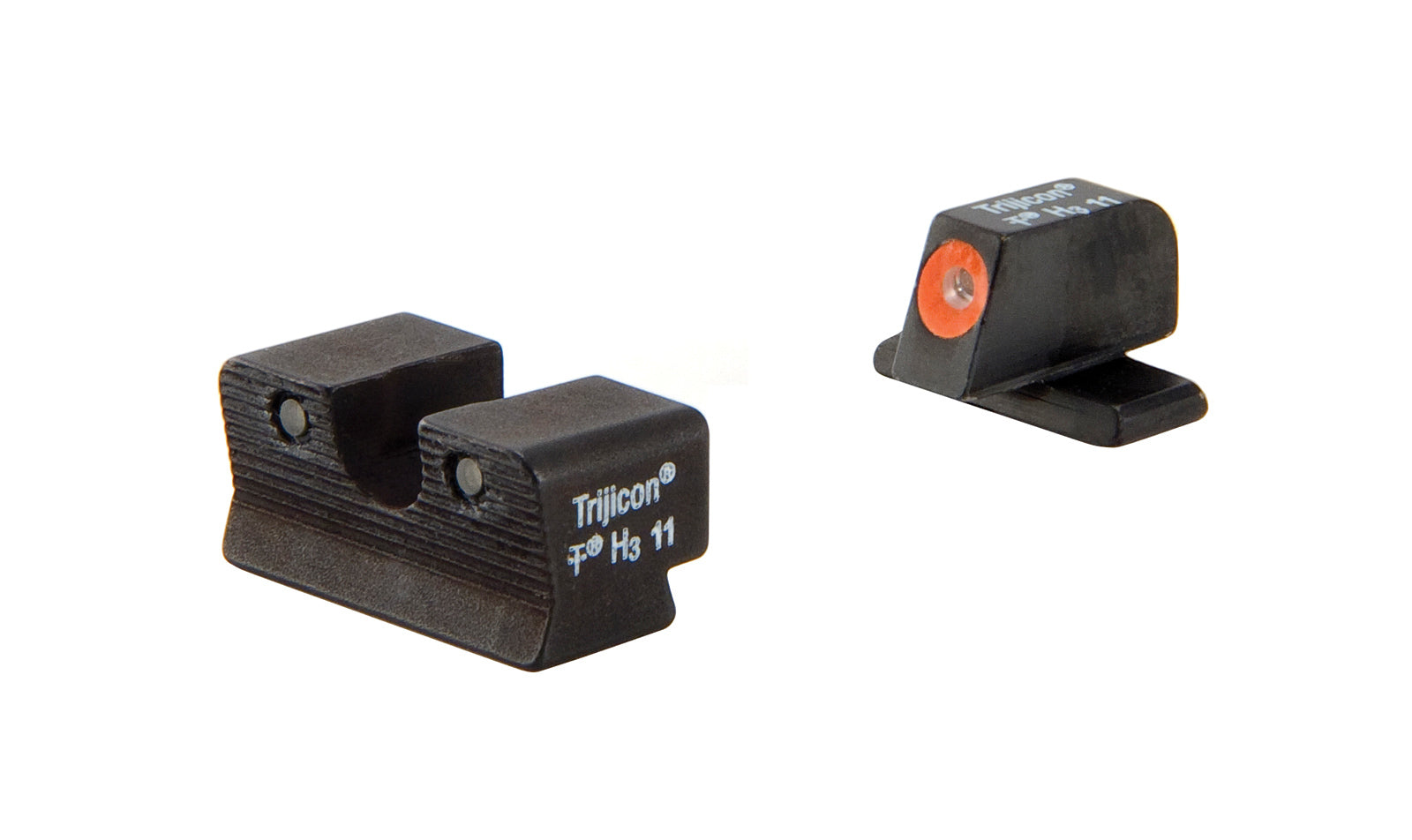 Trijicon HD SP102 nattsikten med orange framsikte och svart baksikte för Springfield XD-S och XD-E