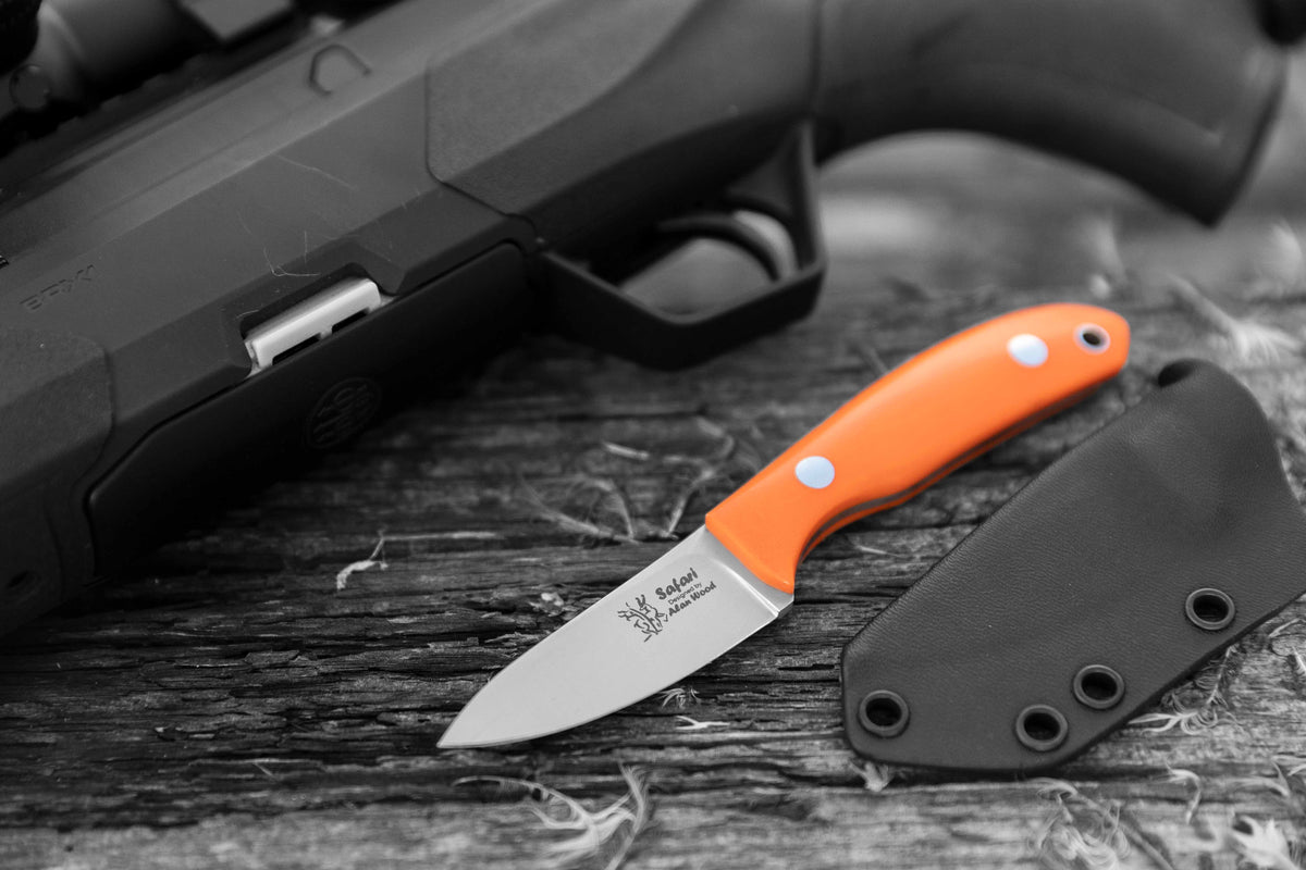 Casström Safari Mini Hunter kniv Orange G10, slida i Kydex – bild 6