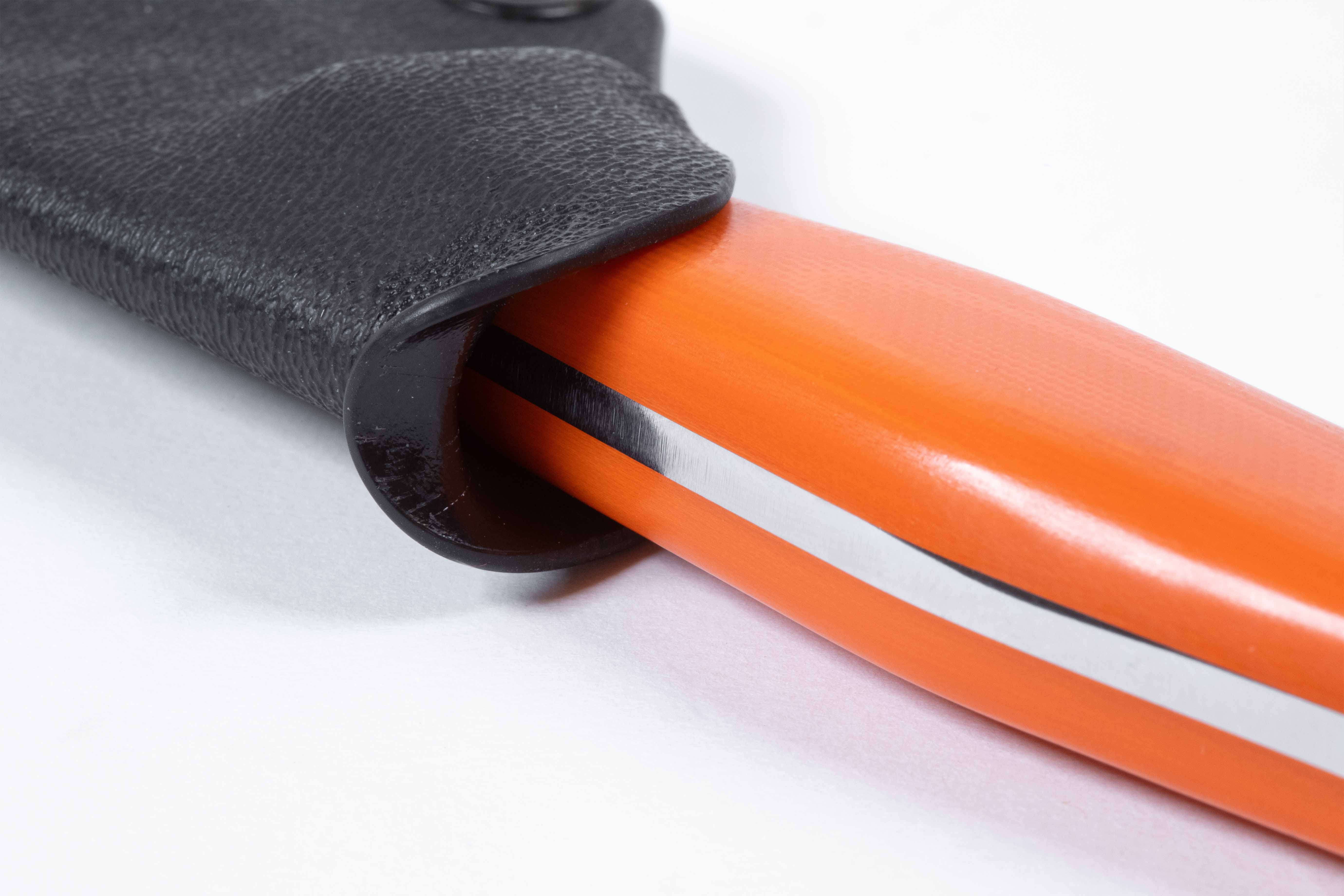 Casström Swedish Field Dresser jaktkniv/buköppnare Orange G10, slida i Kydex – bild 4