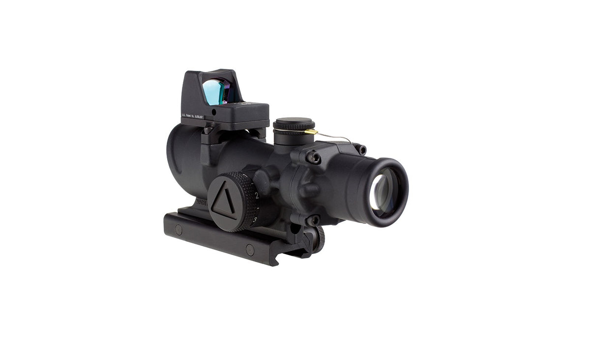 Trijicon ACOG TA02 4x32 med rött LED-kors, TA51-fäste och RMR Type 2 – bild 3
